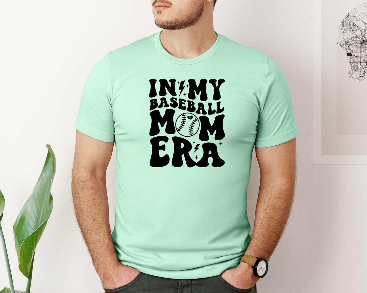 brand:Bella Canvas|color:Mint|Retro Sports Mom In My Mom Era Graphic T-Shirt