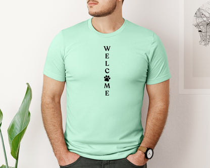 brand:Bella Canvas|color:Mint|Welcome Porch Sign 22 Graphic T-Shirt