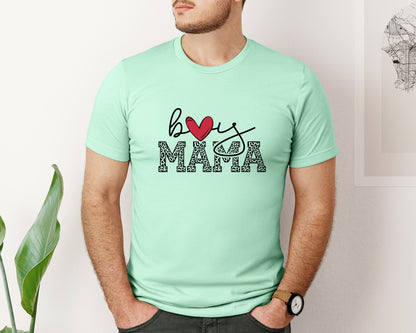 brand:Bella Canvas|color:Mint|Boy Mama Mama Boy 2 Graphic T-Shirt