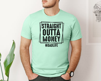 brand:Bella Canvas|color:Mint|Dad Fathers Day 5 Graphic T-Shirt