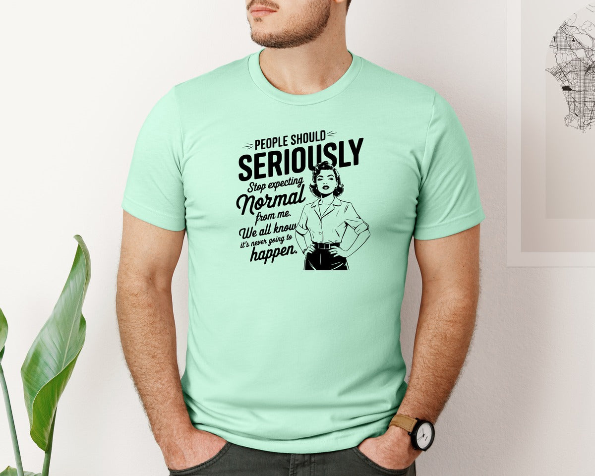 brand:Bella Canvas|color:Mint|Vintage Funny Trendy Woman Shirt Design Graphic T-Shirt