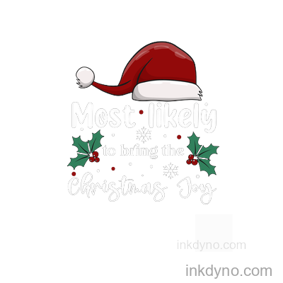 Most Likely To Family Funny Matching T Shirts Design_1 DTF Transfer – Ready to Press (Christmas)