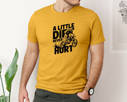 brand:Bella Canvas|color:Mustard|A Little Dirt Never Hurt T Shirt Des Graphic T-Shirt