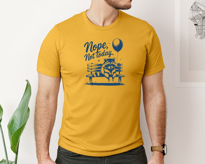 brand:Bella Canvas|color:Mustard|Nope Not Today Design 47 Graphic T-Shirt