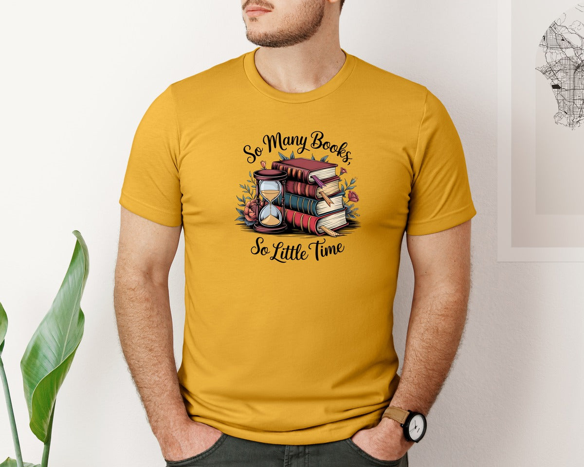 brand:Bella Canvas|color:Mustard|Reading Book 8 Graphic T-Shirt