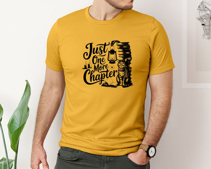 brand:Bella Canvas|color:Mustard|Just One More Chapter T Shirt Design Graphic T-Shirt
