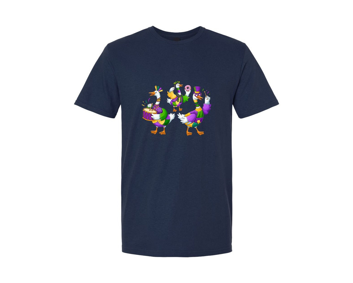 brand:Generic|color:Navy|Mardi Gras Goose Mardi G 3 Graphic T-Shirt