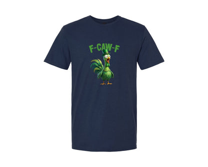 brand:Generic|color:Navy|Funny St Patricks Day F Caw F Chicken Graphic T-Shirt