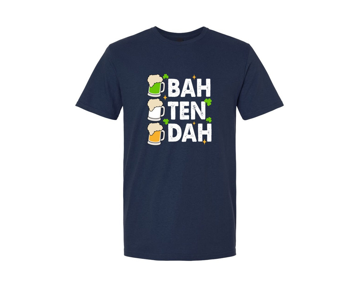 brand:Generic|color:Navy|Bah Ten Dah St Patricks Graphic T-Shirt
