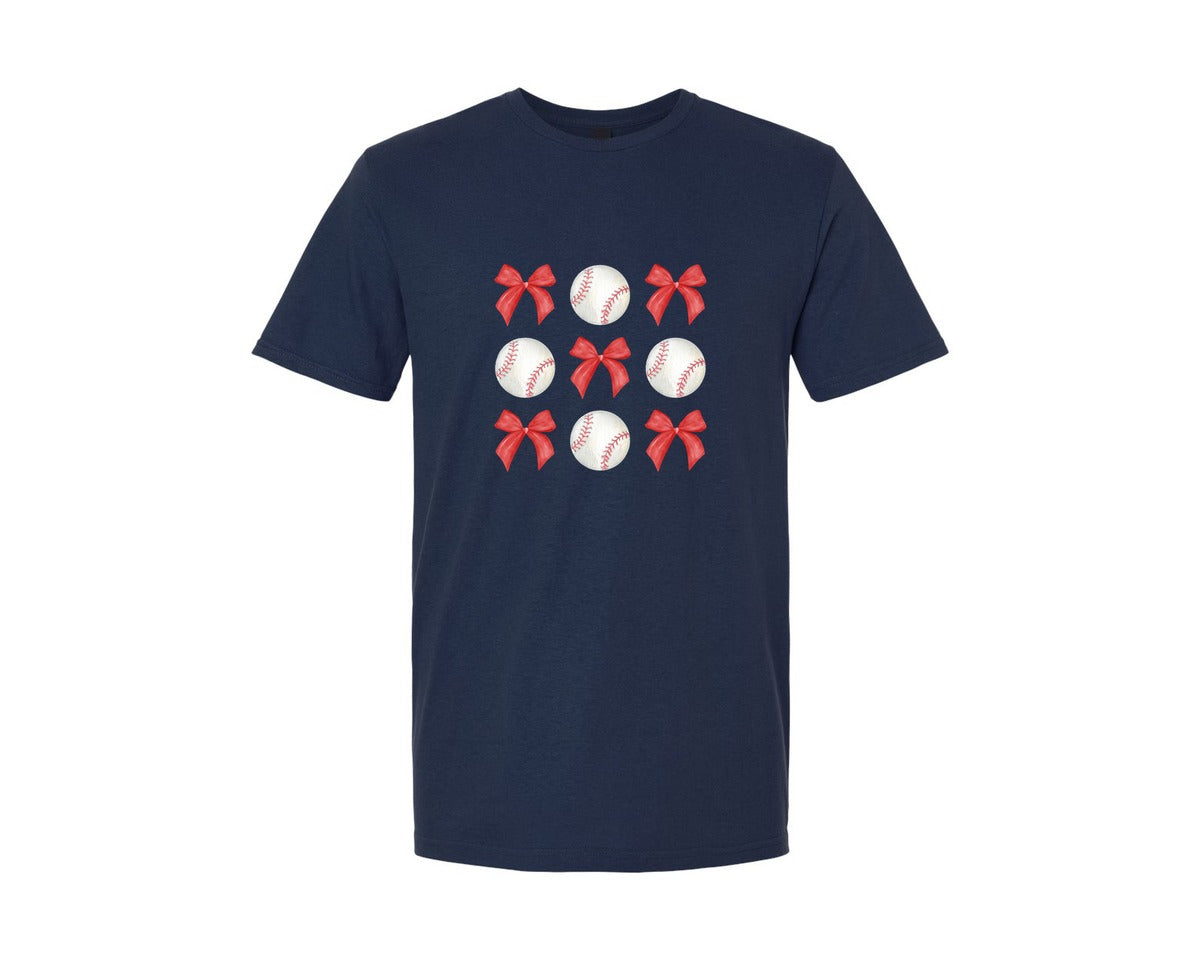 brand:Generic|color:Navy|Coquette Baseball Graphic T-Shirt