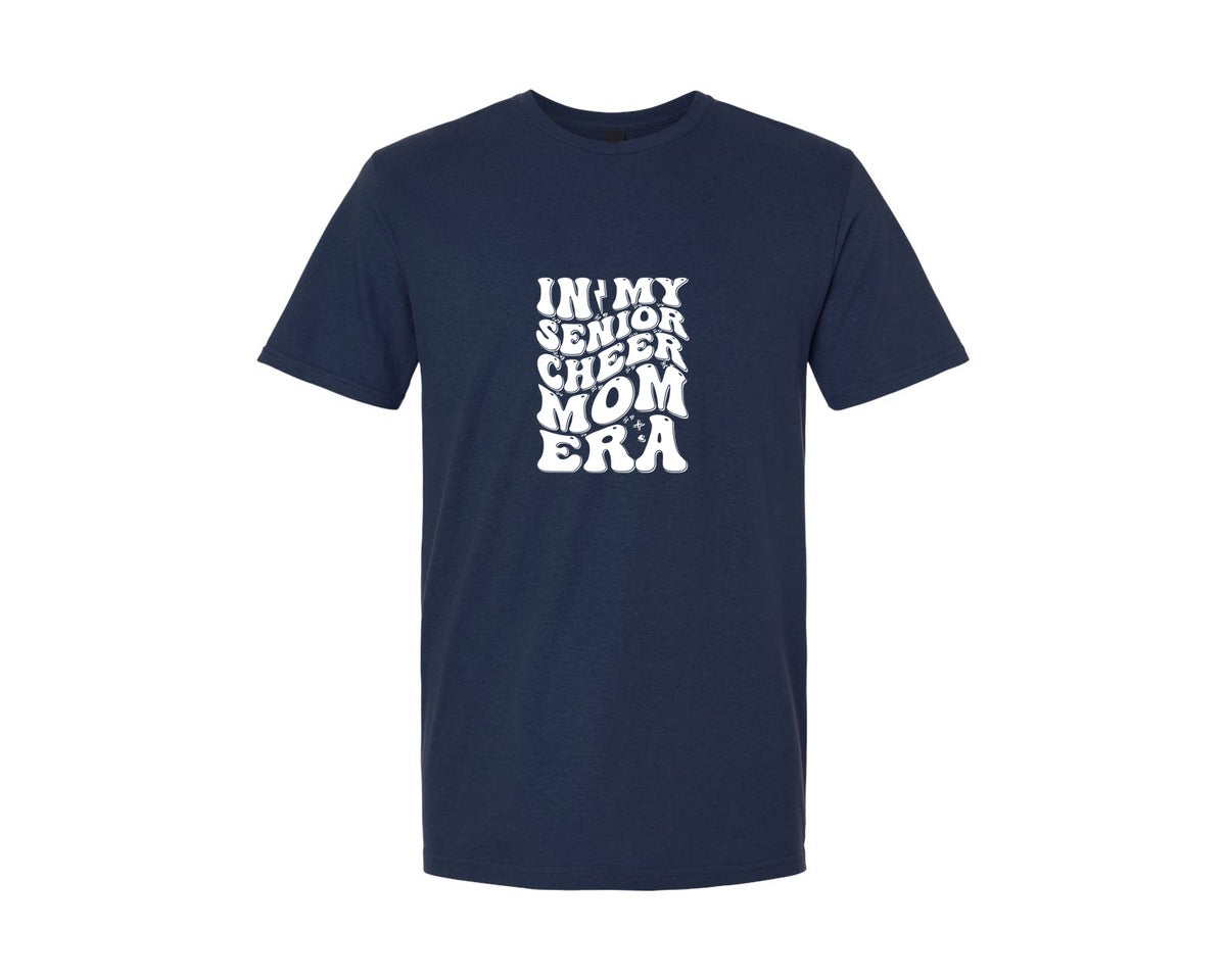 brand:Generic|color:Navy|In My Senior Cheer Mom Era 2 Graphic T-Shirt