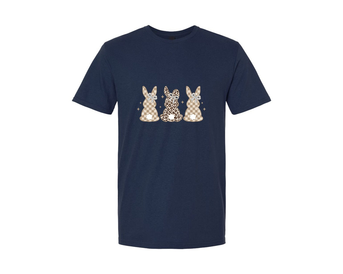 brand:Generic|color:Navy|Easter Bunny Cute Art Graphic T-Shirt