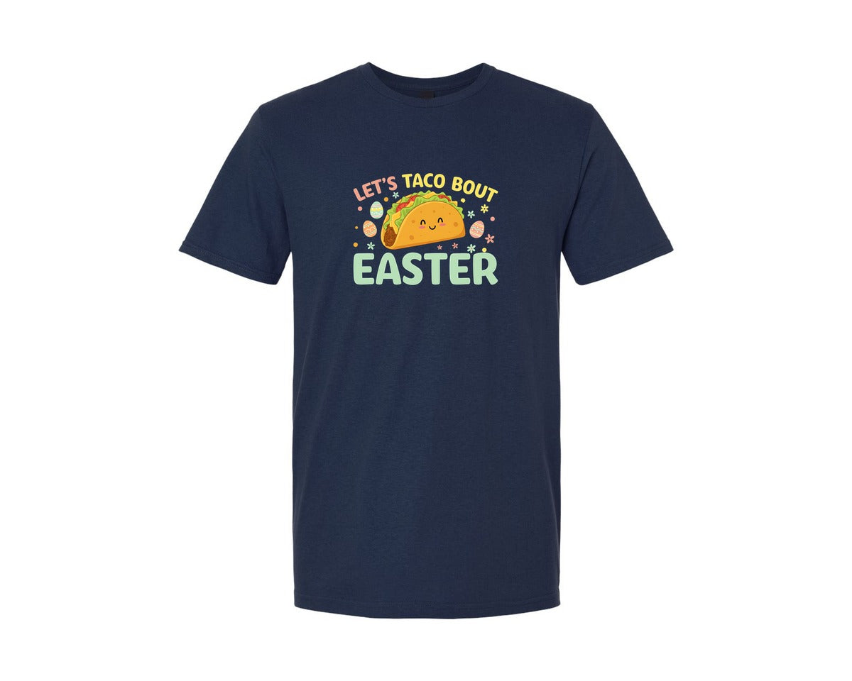 brand:Generic|color:Navy|Lets Taco Bout Easter T Shirt Graphic T-Shirt