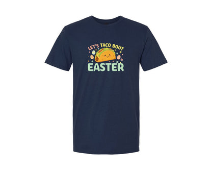 brand:Generic|color:Navy|Lets Taco Bout Easter T Shirt Graphic T-Shirt