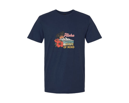 brand:Generic|color:Navy|Aloha State Of Mind T Shirt Design 2 Graphic T-Shirt