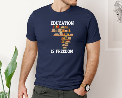 brand:Bella Canvas|color:Navy|Learning Black History Month T Shirt Graphic T-Shirt