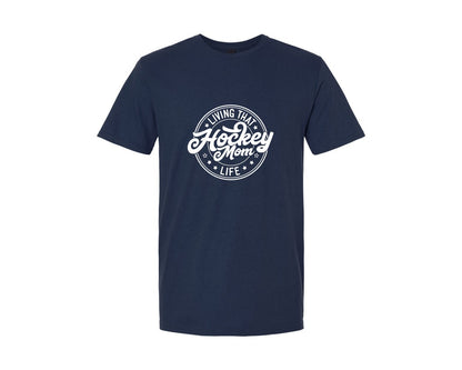 brand:Generic|color:Navy|Living That Hockey Mom Life 3 Graphic T-Shirt