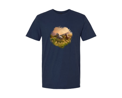 brand:Generic|color:Navy|Horse Graphic T-Shirt
