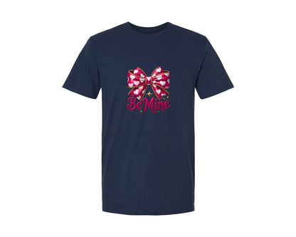 brand:Generic|color:Navy|Be Mine Valentines Day Love Shirt Graphic T-Shirt