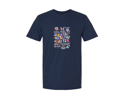 brand:Generic|color:Navy|Mental Health Matter Autism Awareness Graphic T-Shirt