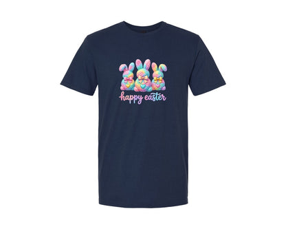 brand:Generic|color:Navy|Latch Hook Easter Bunny 6 Graphic T-Shirt