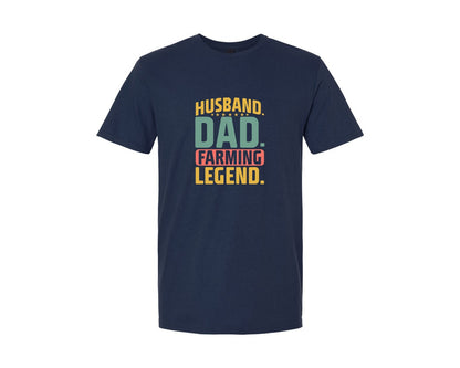 brand:Generic|color:Navy|Husband Dad Farming Legend T Shirt 2 Graphic T-Shirt