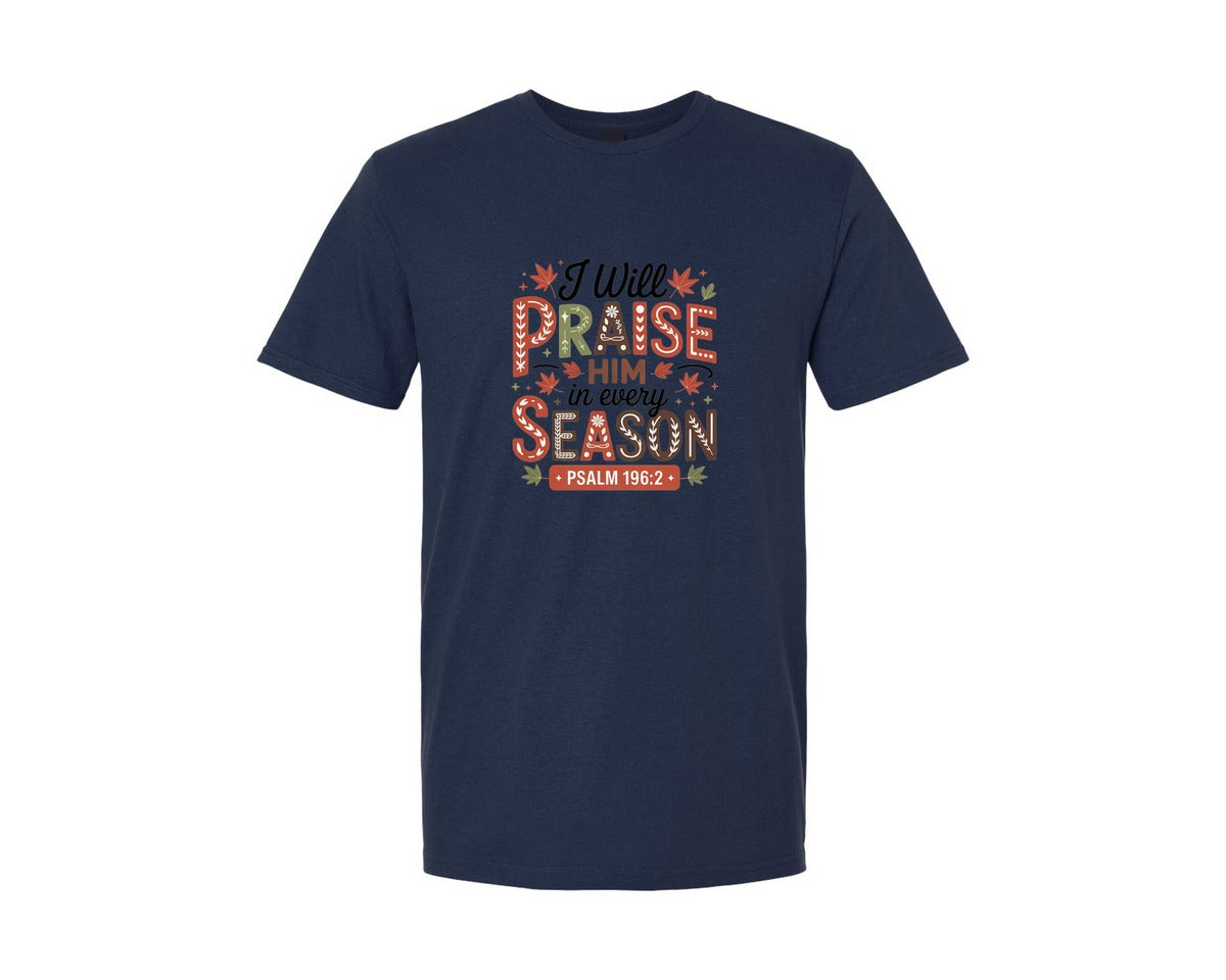 brand:Generic|color:Navy|Fall Christian Thanksgiving 3 Graphic T-Shirt