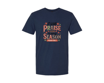 brand:Generic|color:Navy|Fall Christian Thanksgiving 3 Graphic T-Shirt