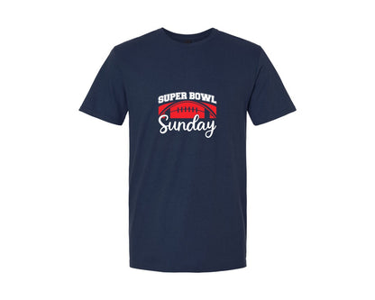 brand:Generic|color:Navy|Super Bowl Sunday Premium Design Graphic T-Shirt