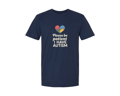 brand:Generic|color:Navy|Please Be Patient I Have Autism 4 Graphic T-Shirt