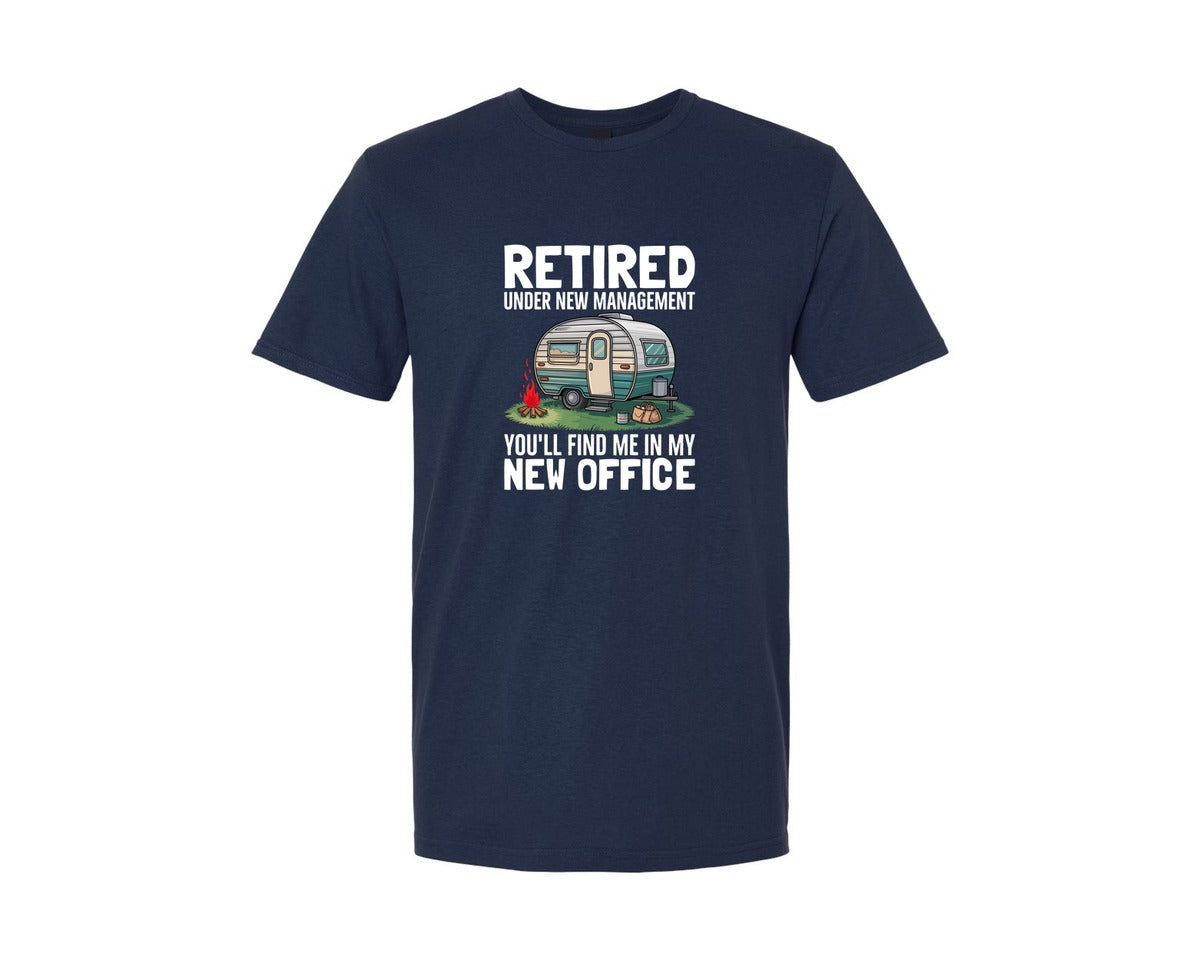 brand:Generic|color:Navy|Retired Under New Outdoor T Shirt Graphic T-Shirt