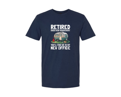brand:Generic|color:Navy|Retired Under New Outdoor T Shirt Graphic T-Shirt