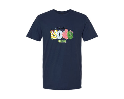 brand:Generic|color:Navy|Funny Teacher Mode Off Summer Graphic T-Shirt