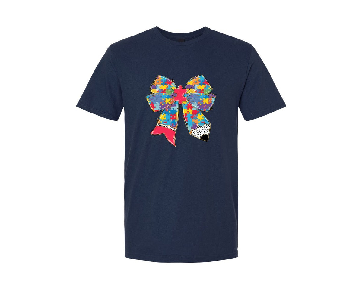 brand:Generic|color:Navy|Colorful Mixed Theme Graphic T-Shirt
