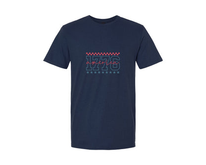 brand:Generic|color:Navy|1776 America Retro 4Th Of July 12 Graphic T-Shirt