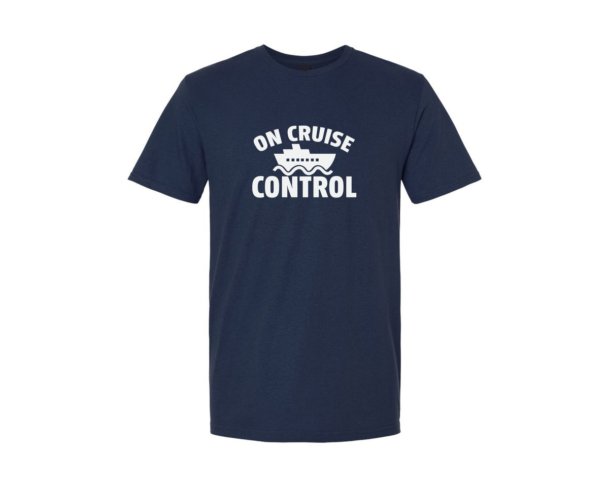 brand:Generic|color:Navy|Cruise Ship Control Funny Boat Cruising Graphic T-Shirt