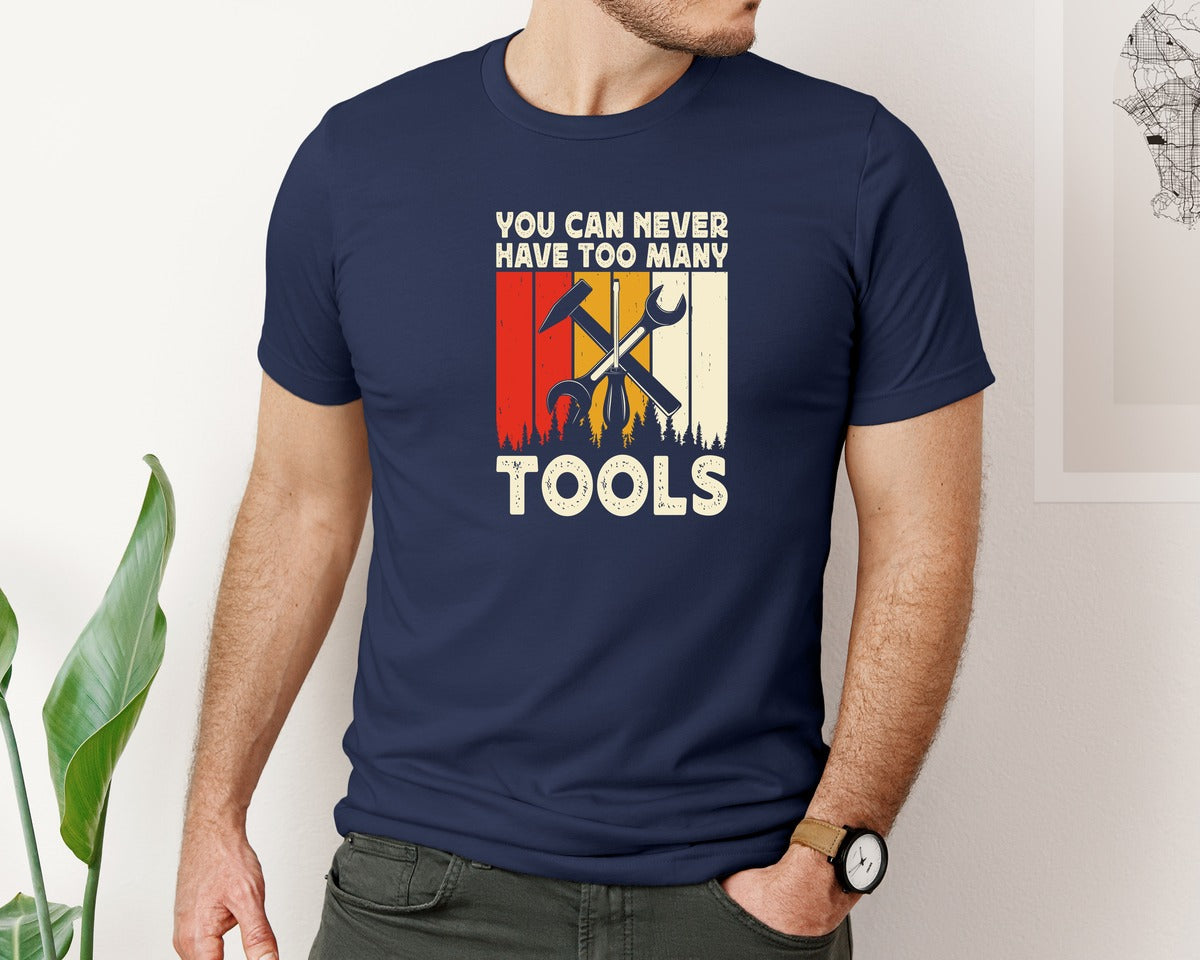 brand:Bella Canvas|color:Navy|Vintage Engineer Mechanic T Shirt Design 134 Graphic T-Shirt