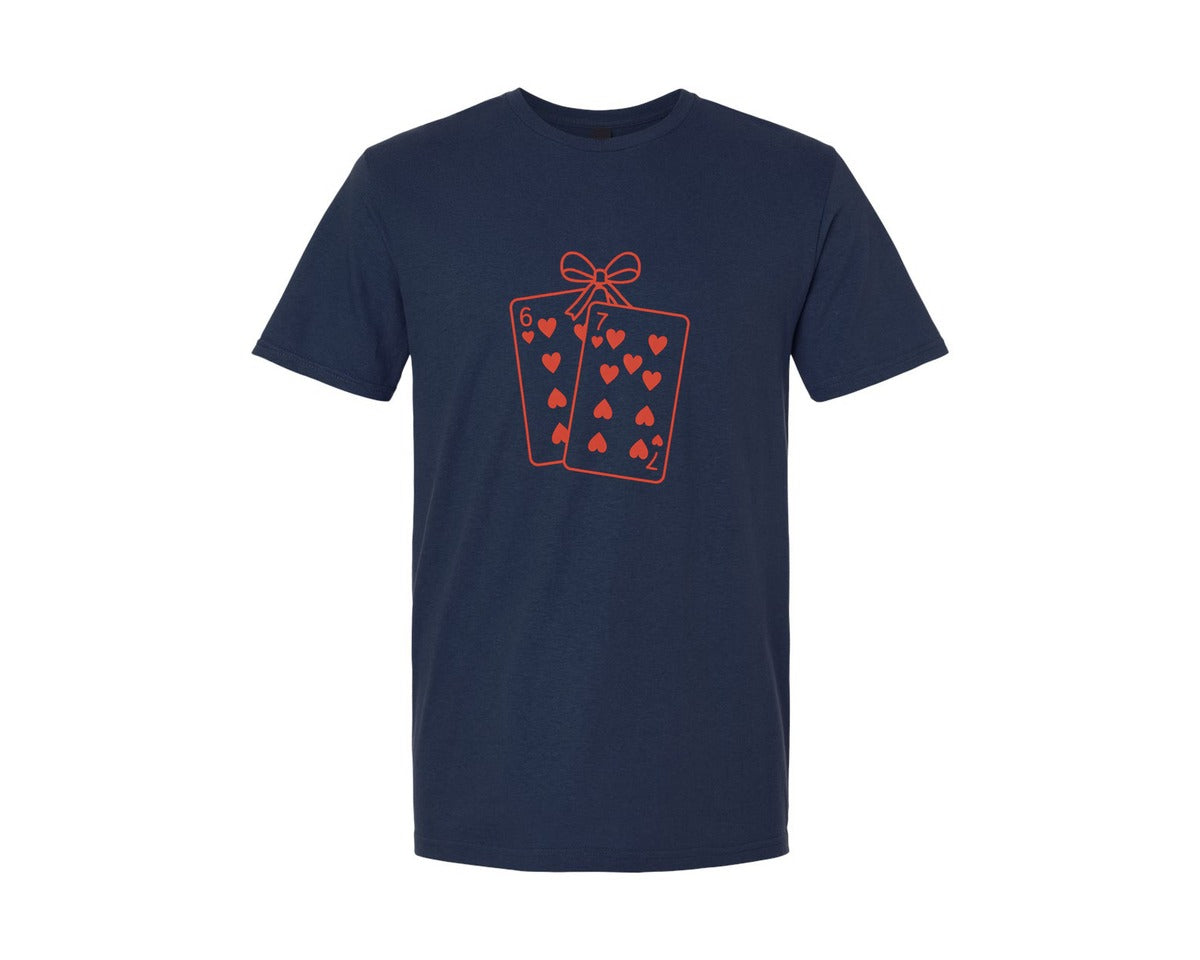 brand:Generic|color:Navy|Valentine 67 Card 2 Graphic T-Shirt