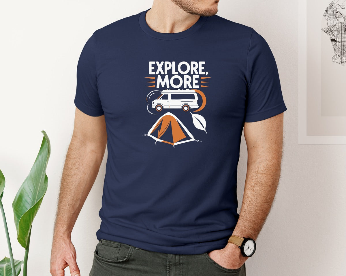 brand:Bella Canvas|color:Navy|Camping T Shirt Design 74 Graphic T-Shirt