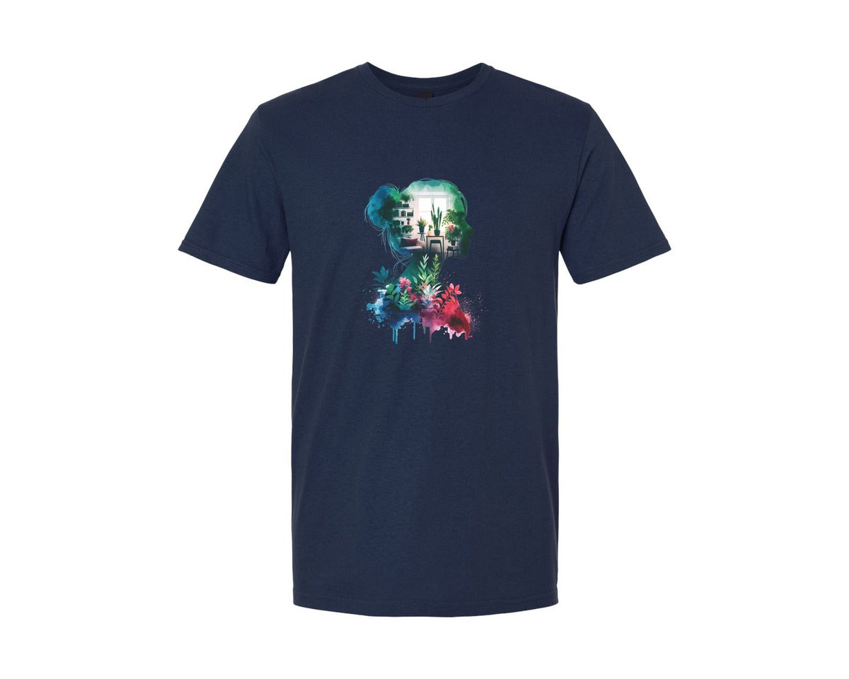 brand:Generic|color:Navy|Plant Lady Gardener Plant Lover 3 Graphic T-Shirt