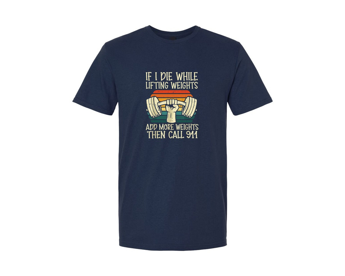 brand:Generic|color:Navy|Funny Gym Quote Retro Fitness Shirt Graphic T-Shirt