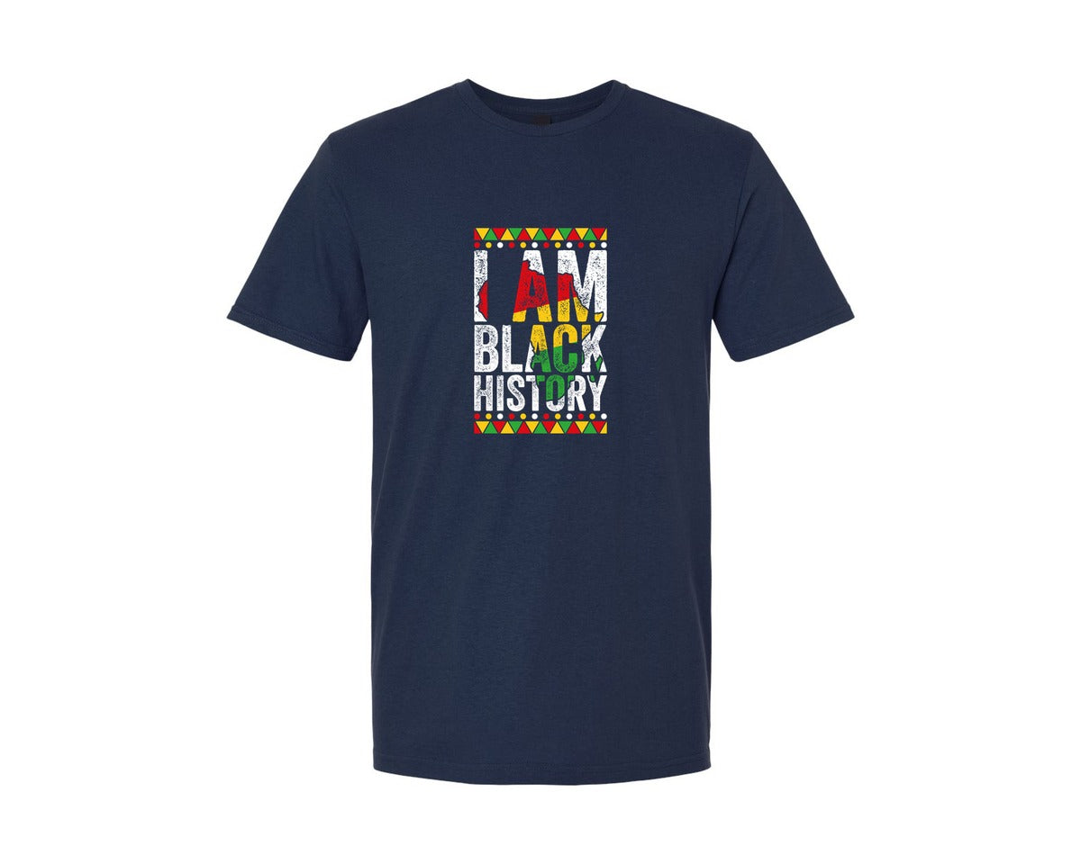 brand:Generic|color:Navy|I Am Black History Black History Month 9 Graphic T-Shirt