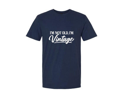 brand:Generic|color:Navy|Im Not Old Im Vintage Old Birthday Graphic T-Shirt