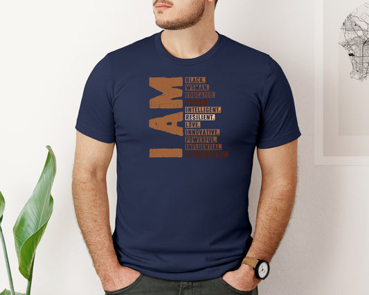 Black Woman Black History Month T Shirt Graphic T-Shirt