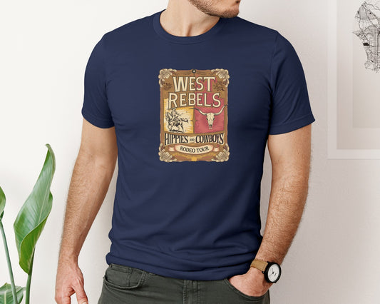 West Rebels Rodeo Tour Poster 3 Graphic T-Shirt
