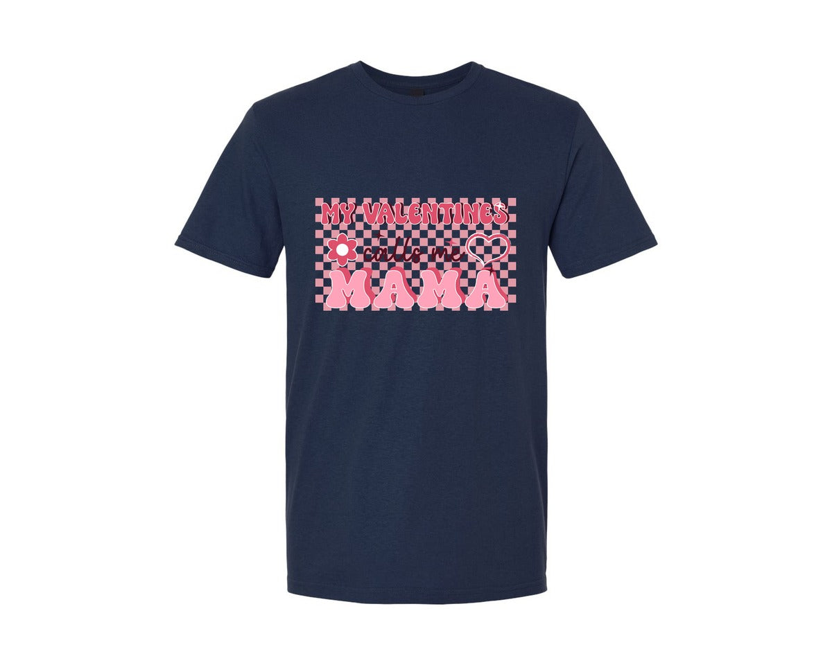brand:Generic|color:Navy|Valentine Tshirt Design Valentine Mama Graphic T-Shirt