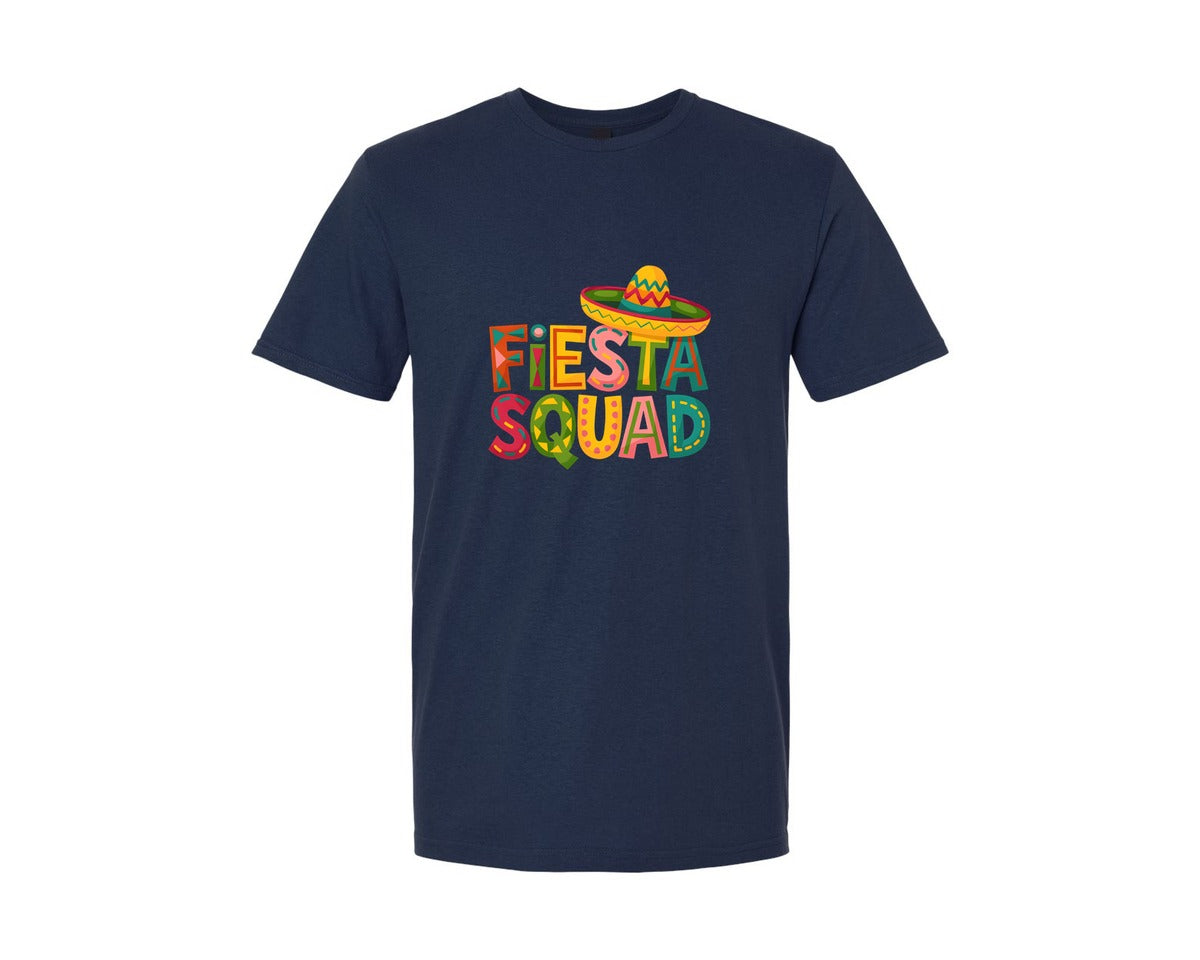brand:Generic|color:Navy|Cinco De Mayo Sombrero Fiesta Squad 2 Graphic T-Shirt
