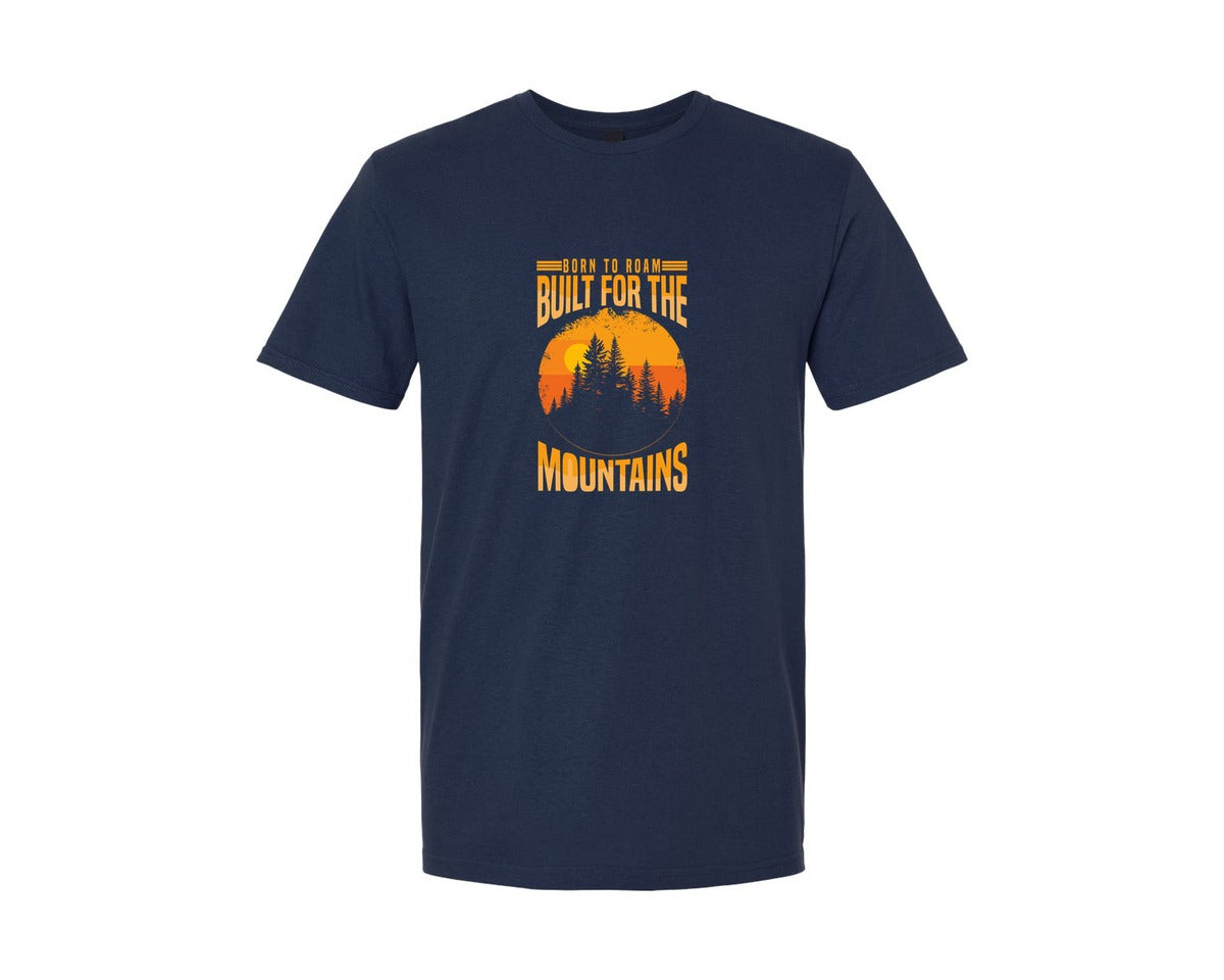 brand:Generic|color:Navy|Wild Life Experience Mountain Hiking Tee 6 Graphic T-Shirt