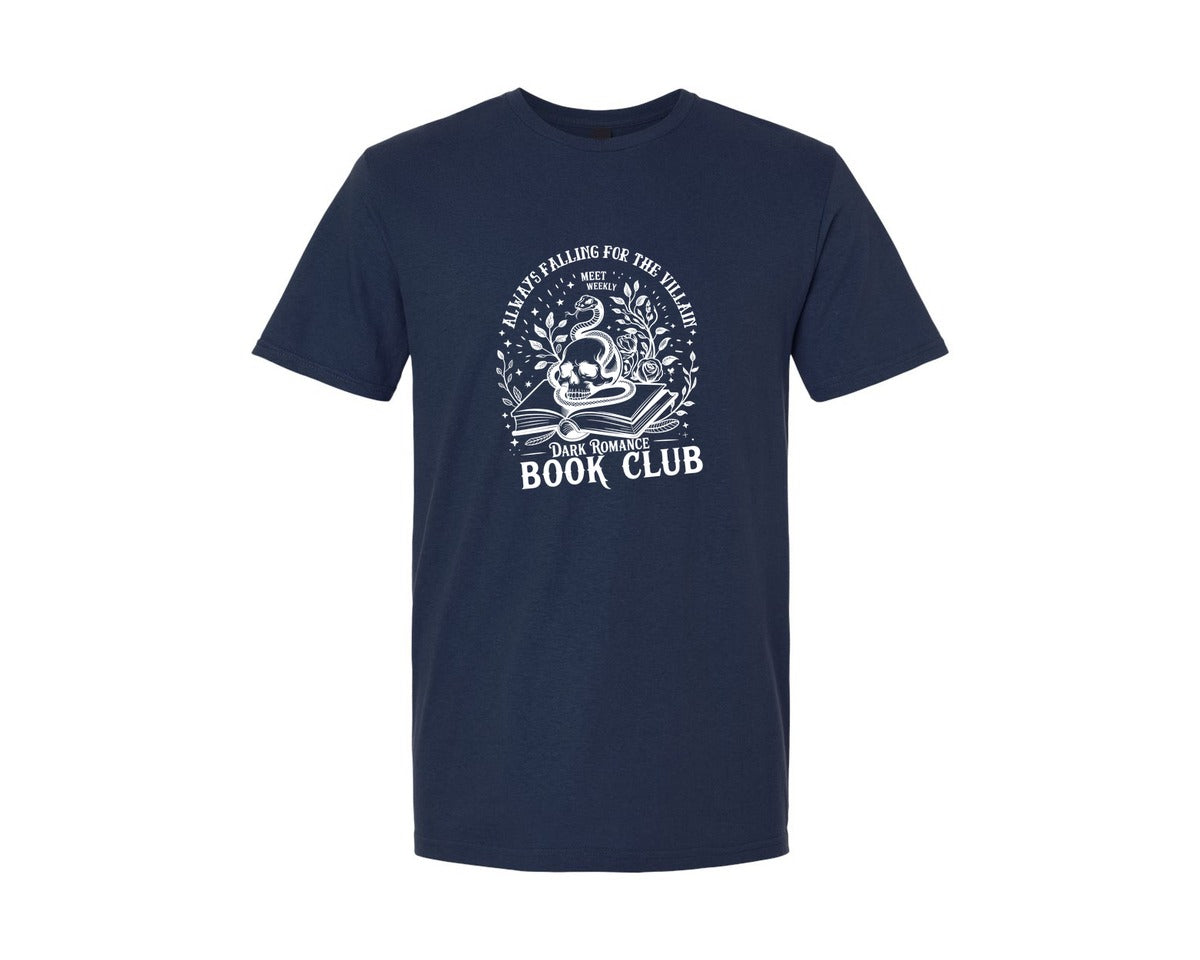 brand:Generic|color:Navy|Dark Romance Book Club Graphic T-Shirt