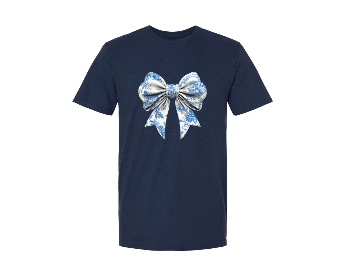 brand:Generic|color:Navy|Bow Bow T Shirt Design Graphic T-Shirt